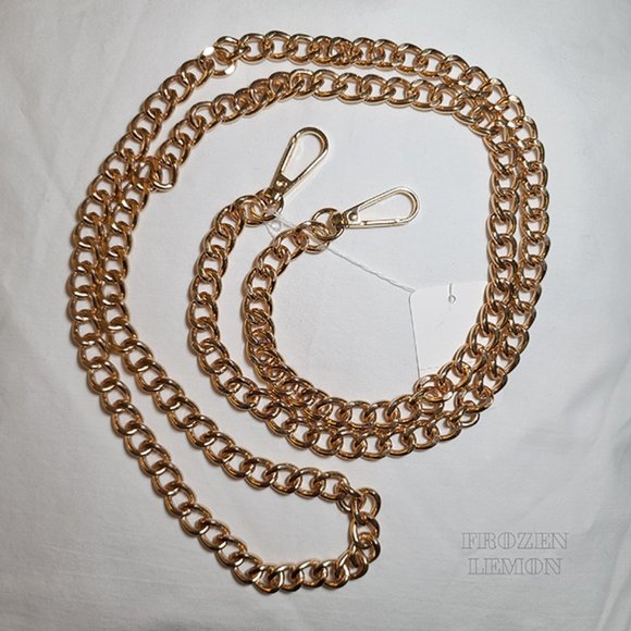 Crossbody Handbag Chain! Big Cuban Link Chain in Gold! - Picture 2 of 3